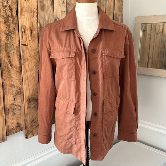Treasure & Bond Utility Jacket Women’s XS Rust Neutral Basic Transitional - Picture 1 of 13